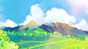山峰原野
