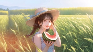 清纯西瓜女孩