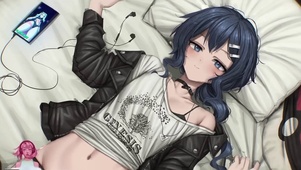 听音乐的女孩