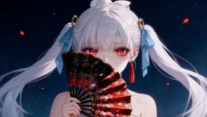 纸扇古风女孩