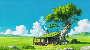 草原小树屋