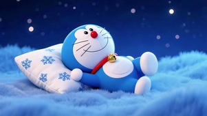 躺平的蓝胖子