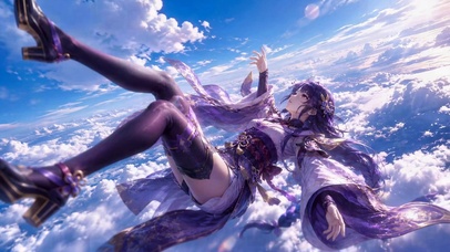 云端紫发二次元美少女