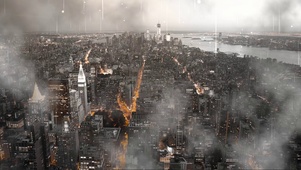雨中城市