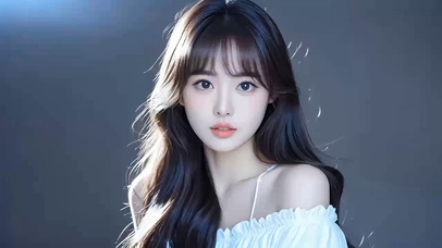 清纯长发美女