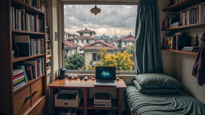 【雨景】小镇的雨天