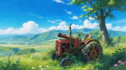 废弃的农机