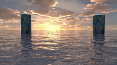 落日海洋
