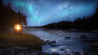 治愈夜空的北极光