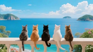 海边的猫咪