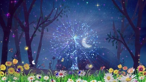 蓝色梦幻星空