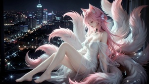 窗台少女
