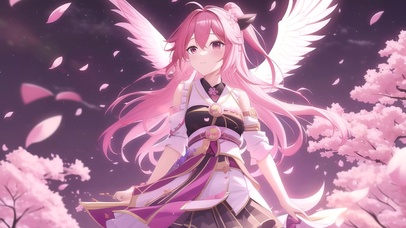 樱花天使少女