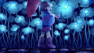 雨中小女孩