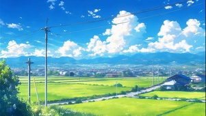 乡村蓝天