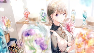 4K花店清纯少女