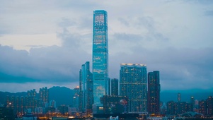 4K香港高楼夜景