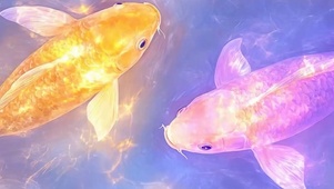 简约可爱小鱼带鱼屏