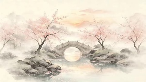 樱桥晚照
