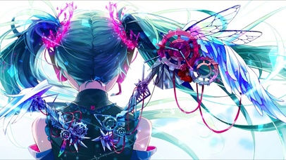 初音未来 唯美背影