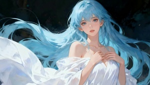 清纯气质白裙少女