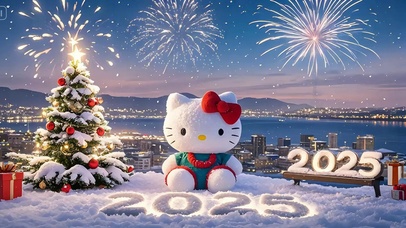 放烟花的hellokitty 