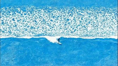 极简油画风 冲浪！