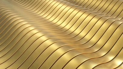 抽象黄金波浪