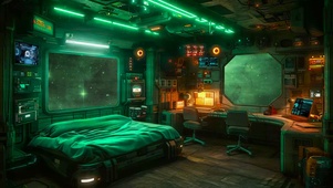 科幻太空房间