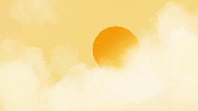 唯美云朵月亮天空温暖治愈壁纸