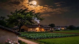 童年的乡村夜