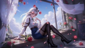 黑丝美女-无缝循环