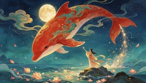 国潮风海豚