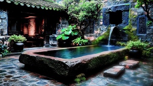 沉淀岁月的古院(治愈水声)