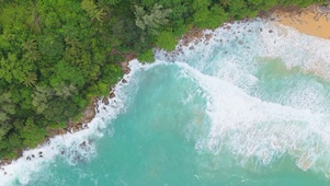 放松海滩海浪