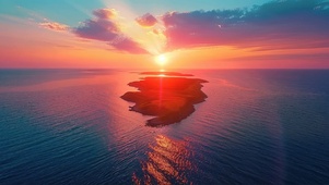 海岛的广阔视野