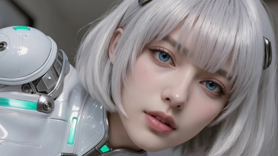 白发未来机器少女