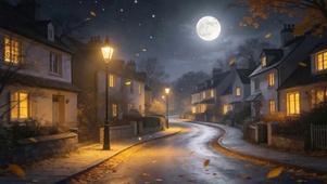 夜景树木