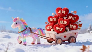 送你一车祝福