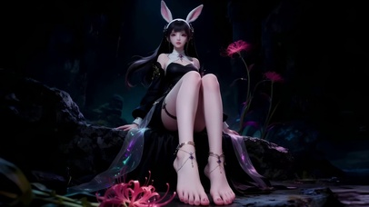 彼岸花长腿女孩