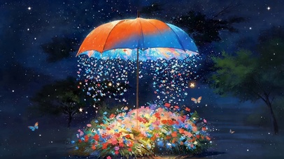 梦幻花伞