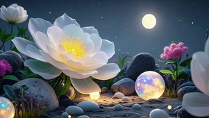 月夜花影