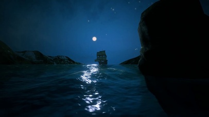 【夜海景】帆船披星戴月航行