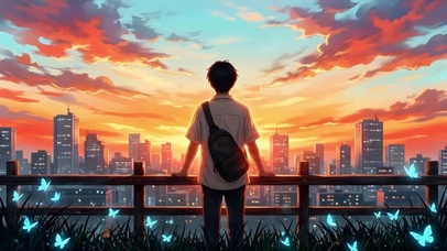 青春背影