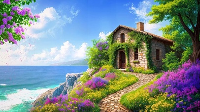 海岸小屋
