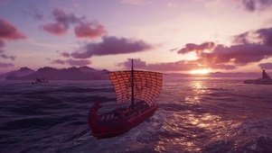 治愈唯美孤帆海景