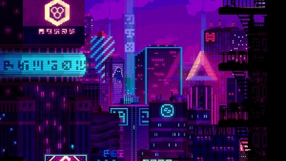 4K像素风赛博朋克城市