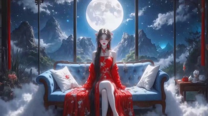 气质国风长腿美女