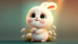 4k圆圆幸运兔