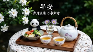 栀子清茶早安